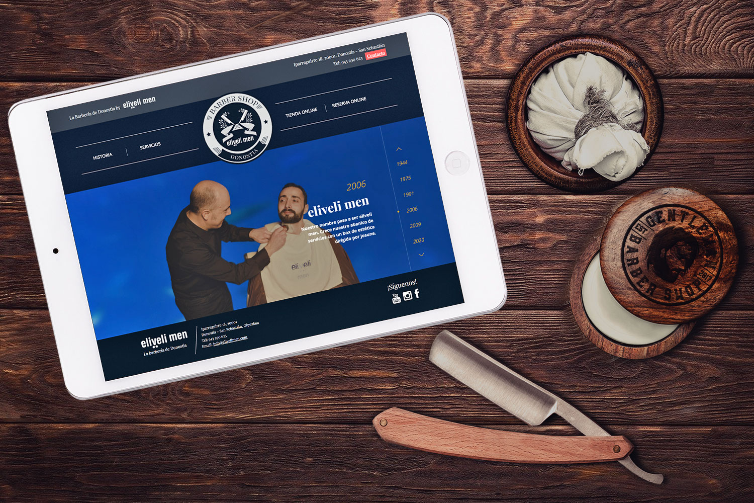 Diseño web para La Barbería de Donostia